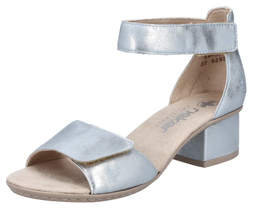 Rieker Sandalette, Sommerschuh, Sandale, Blockabsatz, mit praktischen Klett günstig online kaufen
