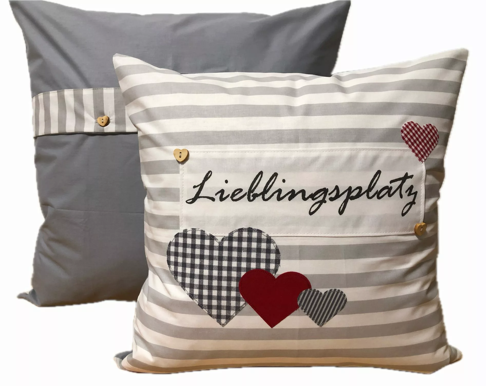 Ammerkind Dekokissen Lieblingsplatz Herzen, Kissenhülle ohne günstig online kaufen