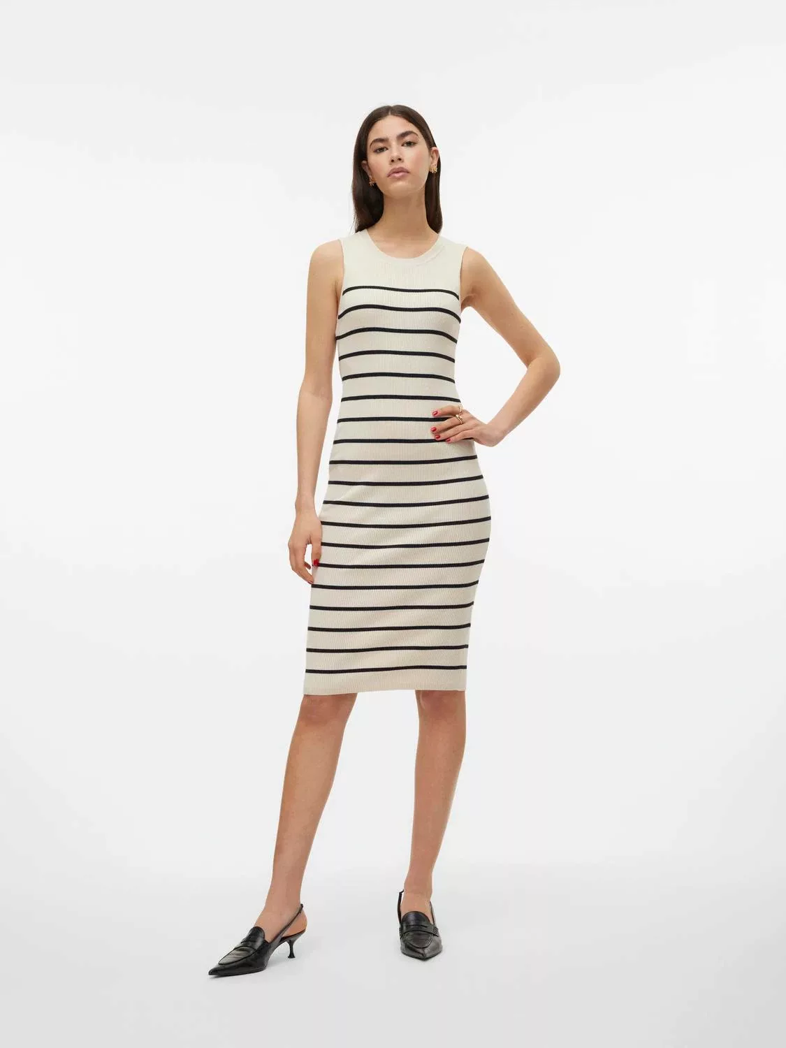 Vero Moda Jerseykleid (1-tlg) Plain/ohne Details günstig online kaufen