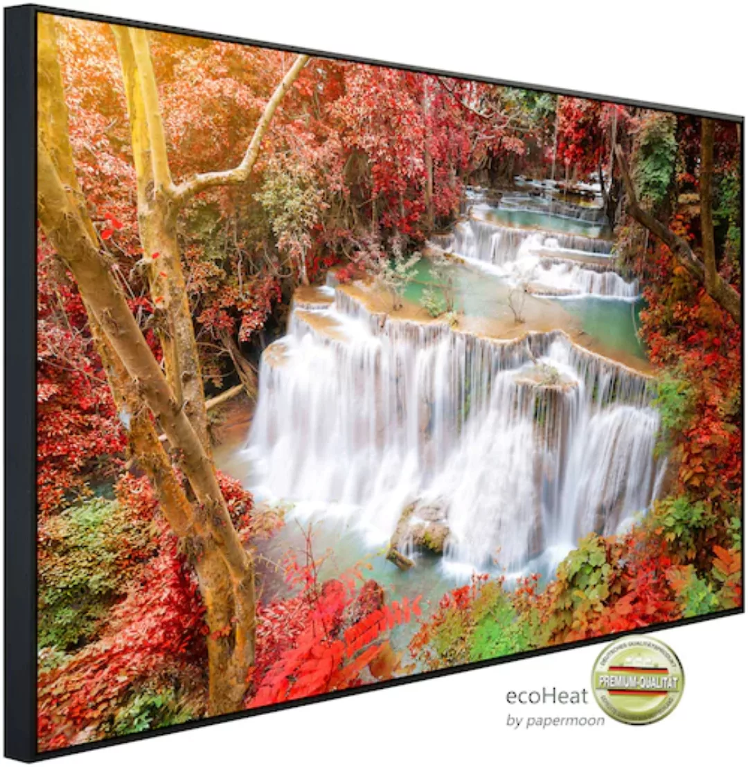 Papermoon Infrarotheizung »Huay Mae Kamin Herbst Wasserfall«, sehr angenehm günstig online kaufen