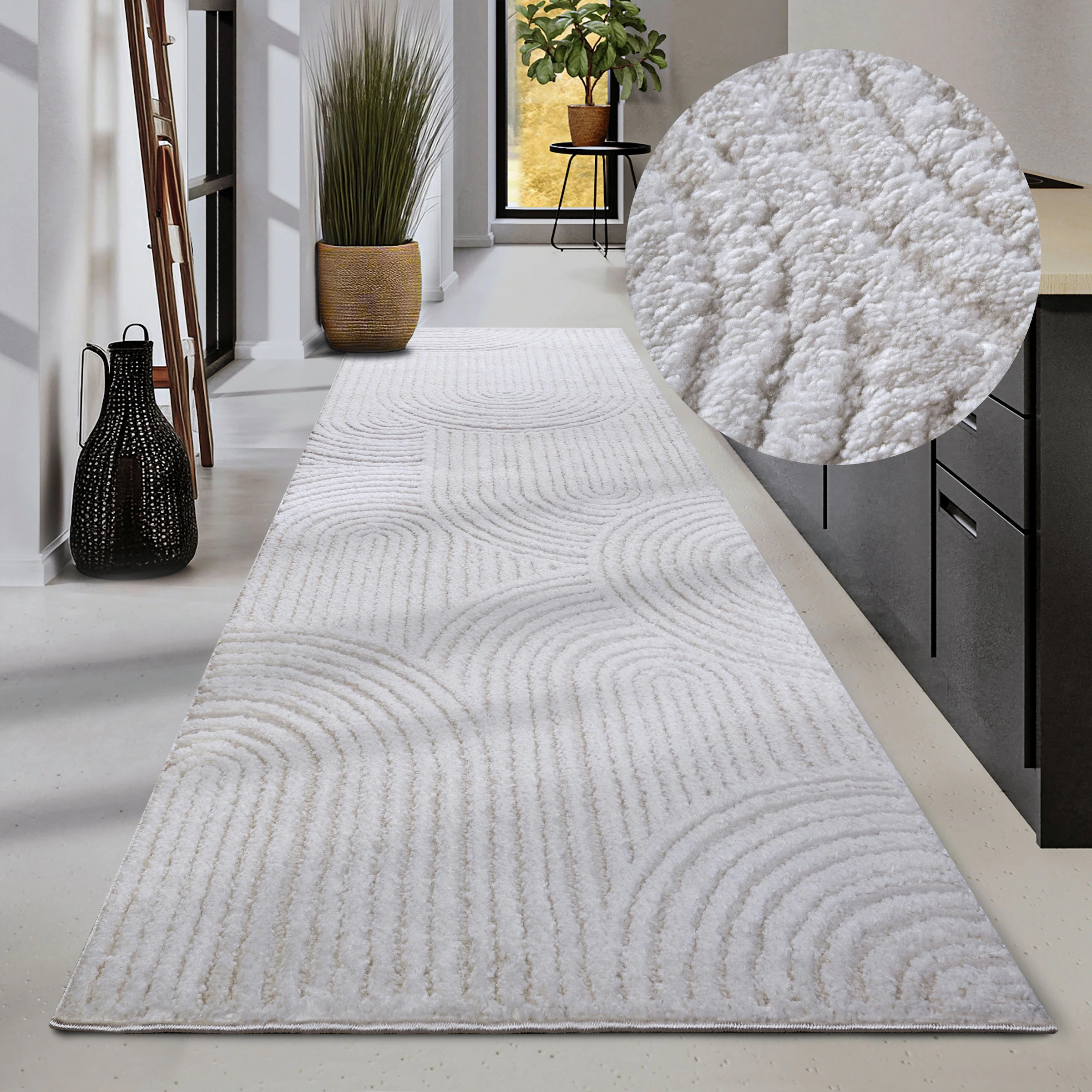 ELLE DECORATION Hochflor-Teppich »Chappe«, rechteckig, 18 mm Höhe, Shaggy, günstig online kaufen