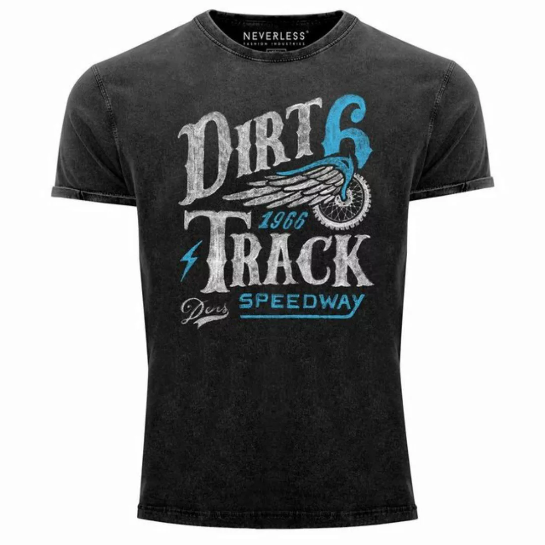 Print-Shirt Cooles Angesagtes Herren T-Shirt Vintage Shirt Dirt Track Racin günstig online kaufen