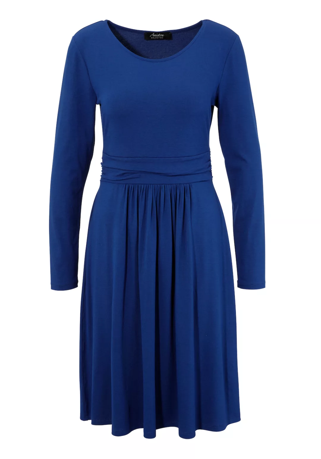 Aniston SELECTED Jerseykleid, mit gerafftem Taillenbund; unifarben - NEUE K günstig online kaufen