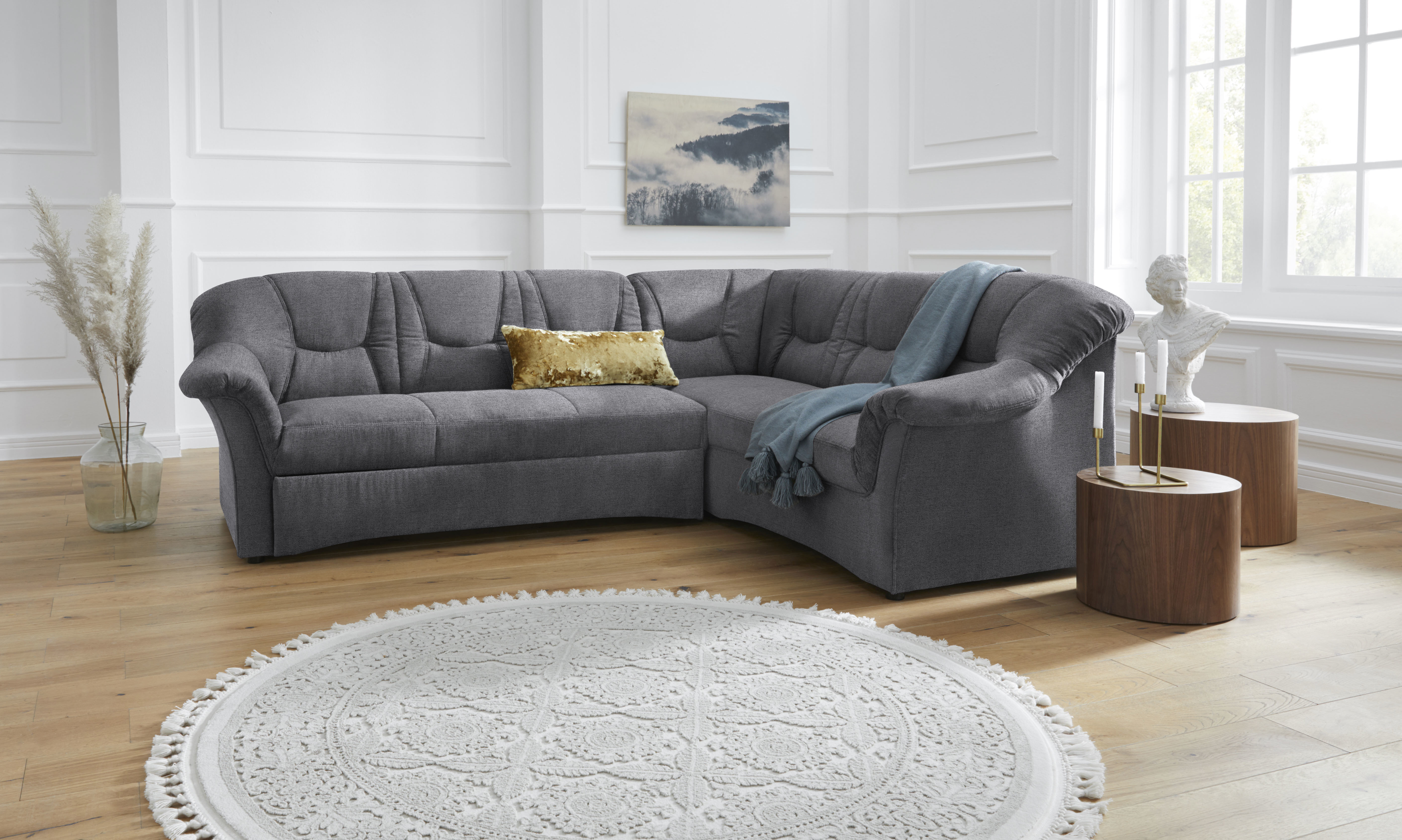 DOMO collection Ecksofa »Sarafina zeitlos und komfortabel, optional mit Fed günstig online kaufen