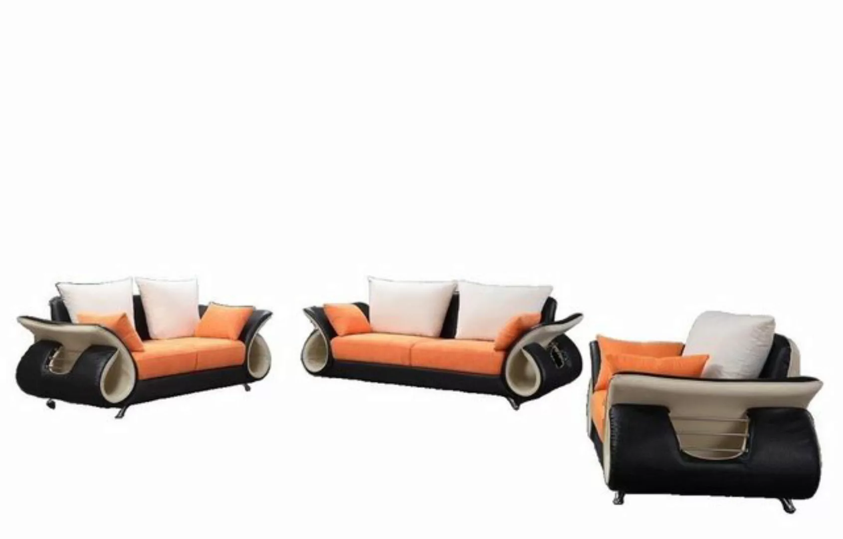 JVmoebel Sofa Moderne Wohnzimmer Couch Polster Sitz Komplett Garnitur Sofa günstig online kaufen