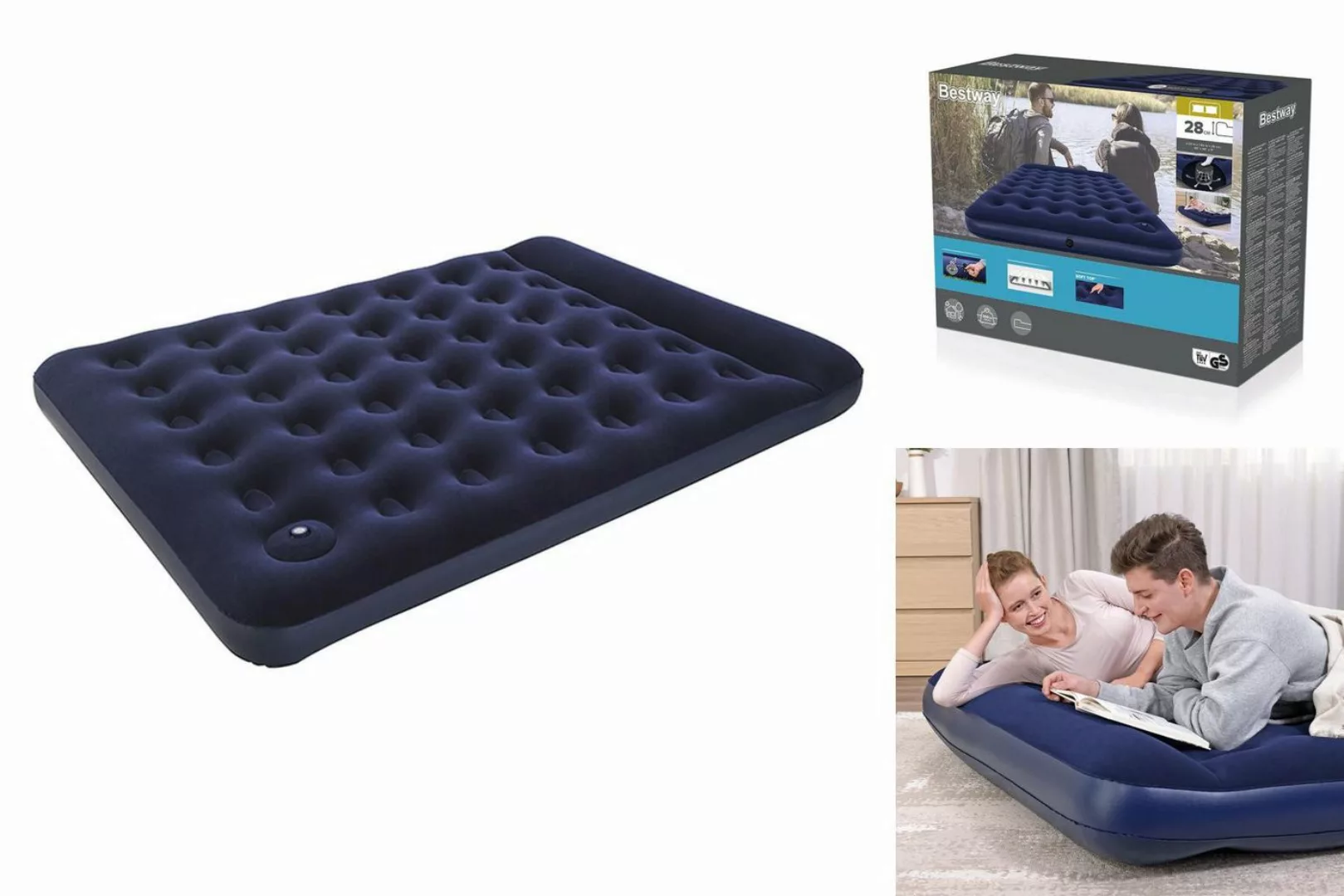 Bestway Luftbett Luftmatratze Bestway 203 x 152 x 28 cm günstig online kaufen