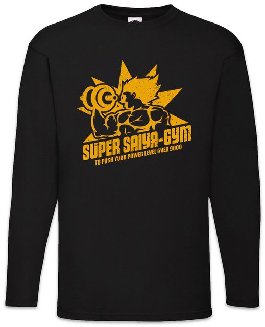 Urban Backwoods Langarmshirt Black Super Saiya Gym Vintage Langarm T-Shirt günstig online kaufen