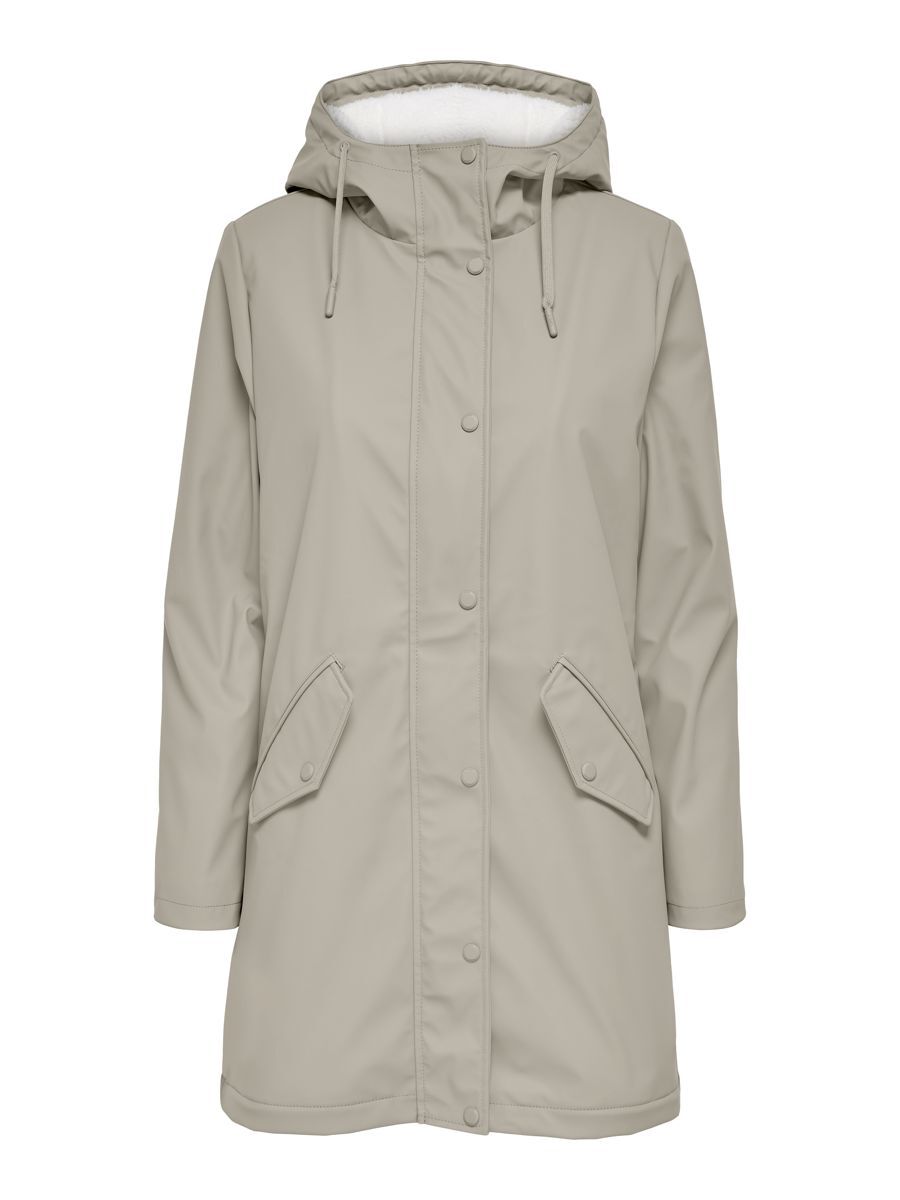 ONLY Langer Regenjacke Damen Beige günstig online kaufen