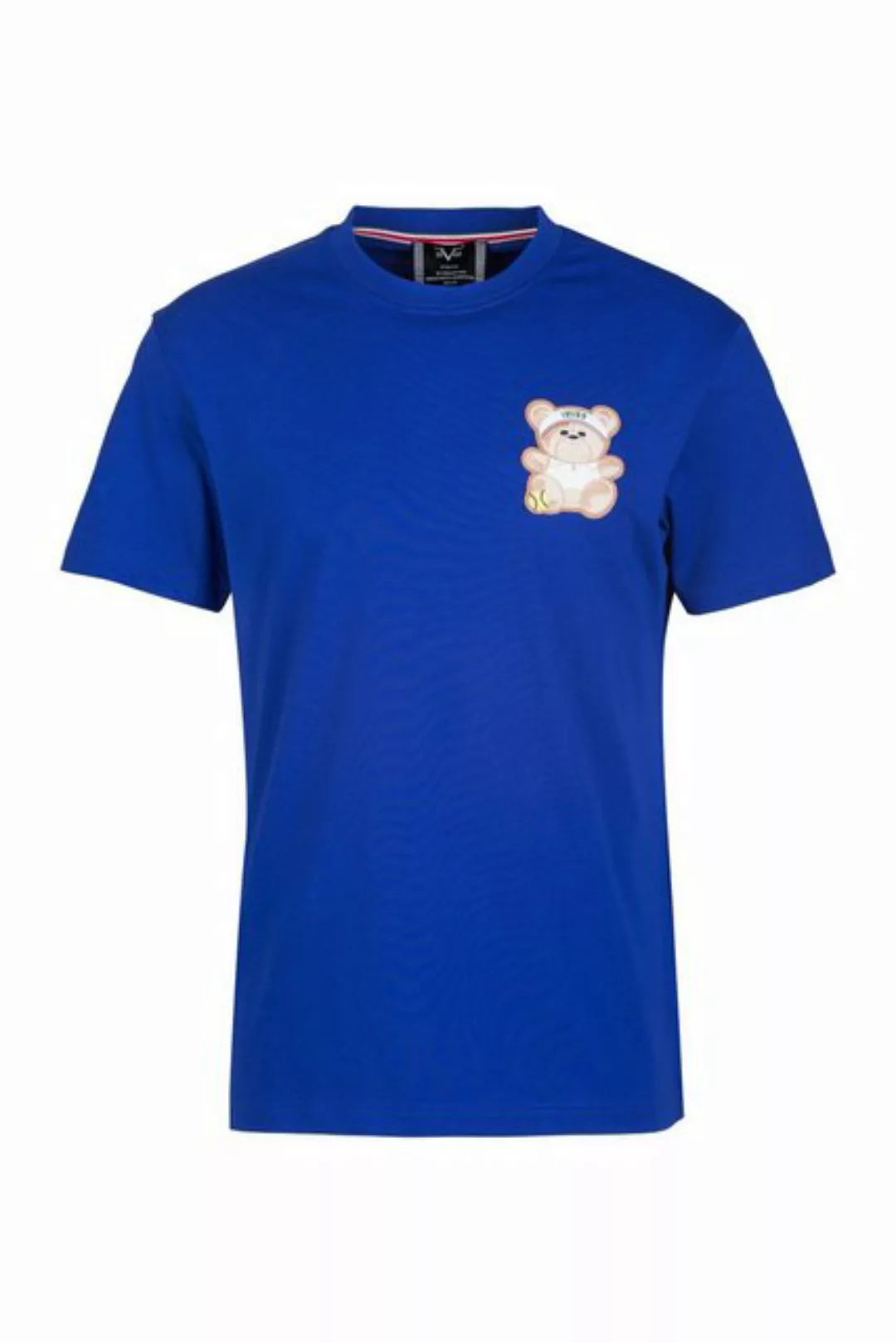 19V69 ITALIA T-Shirt RAFAEL TEDDY mit kleinem Teddypatch günstig online kaufen