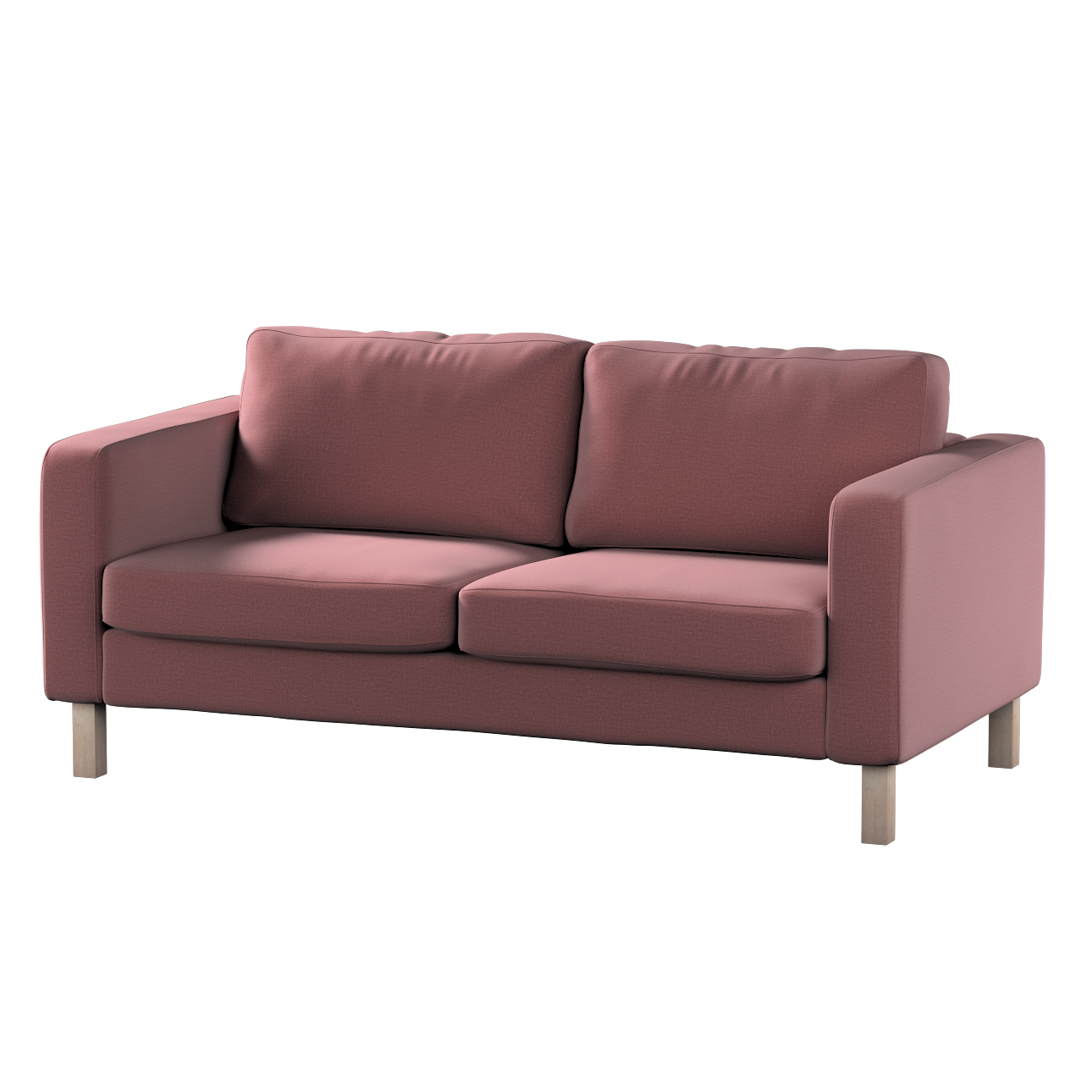 Bezug für Karlstad 2-Sitzer Sofa nicht ausklappbar, violett, Sofahusse, Kar günstig online kaufen