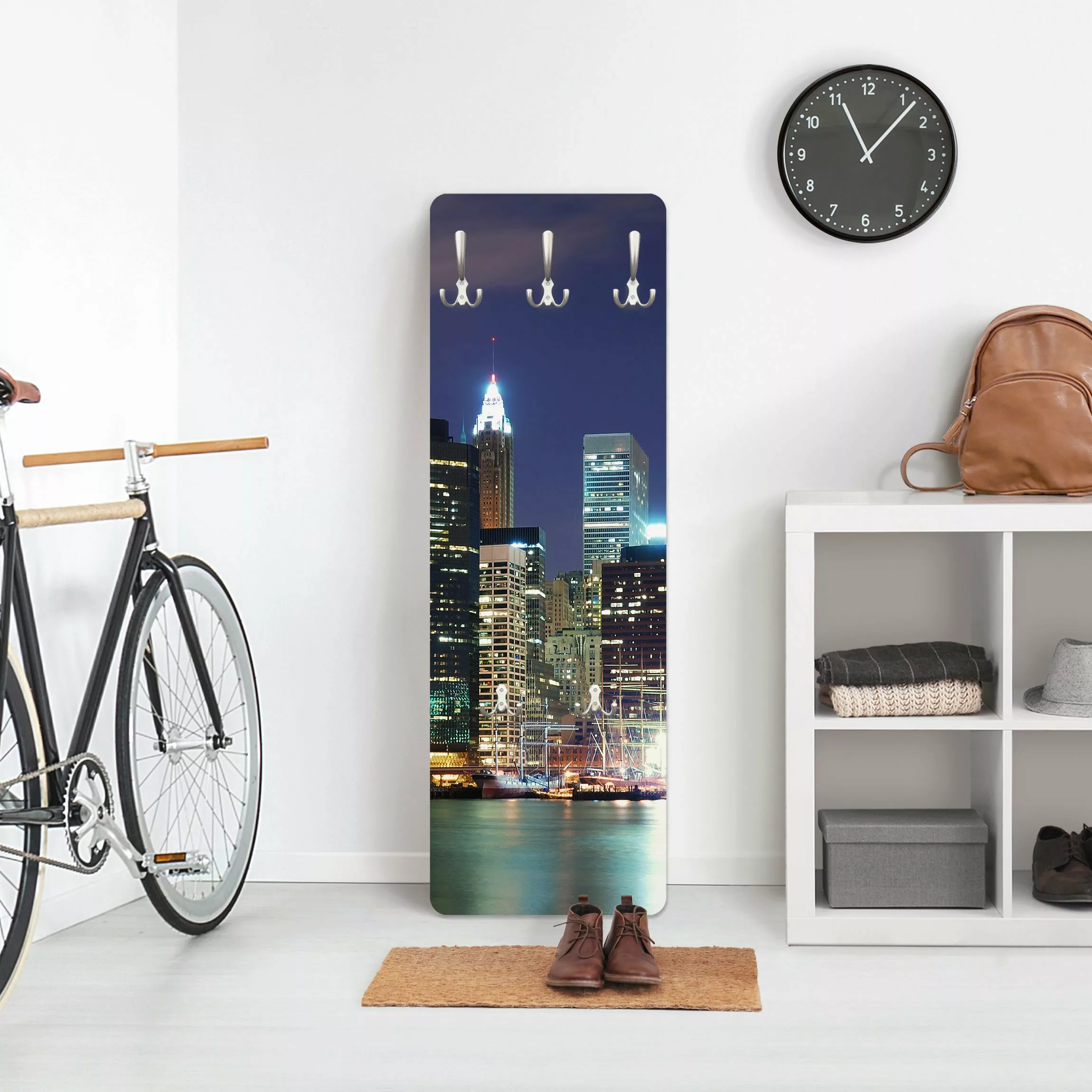 Wandgarderobe Holzpaneel Manhattan in New York City günstig online kaufen