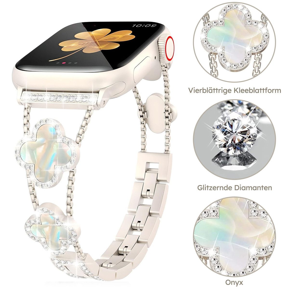RWEUOQ Smartwatch-Armband Smartwatch Armband Edelstahl Armband günstig online kaufen