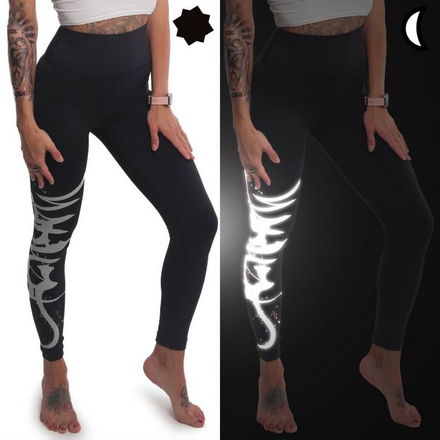 YAKUZA Leggings Tag mit mittelhohem Bund sowie Beintasche und reflektierend günstig online kaufen