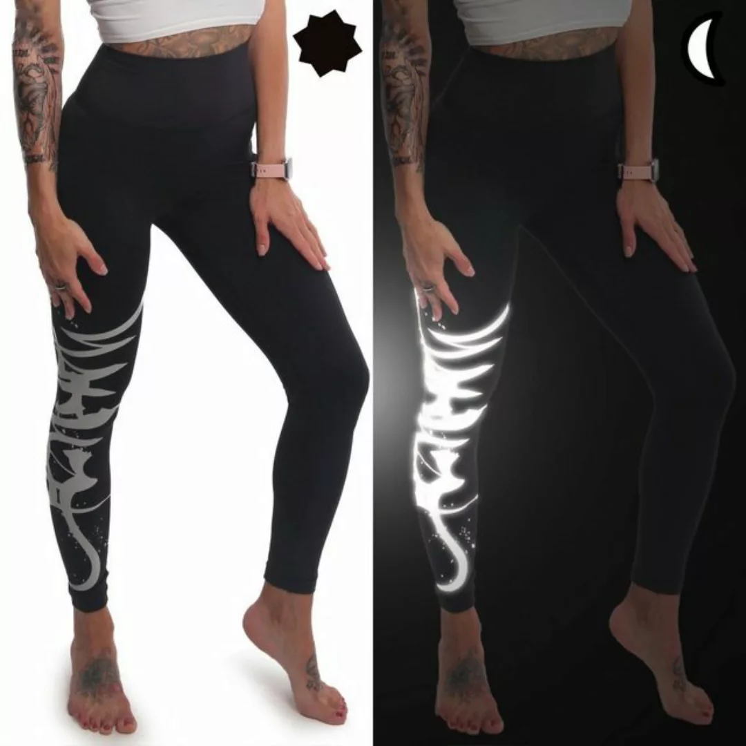 YAKUZA Leggings Tag mit mittelhohem Bund sowie Beintasche und reflektierend günstig online kaufen