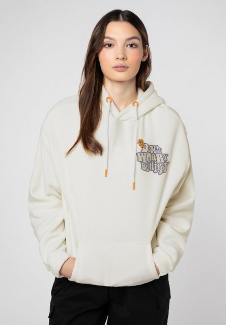 SUBLEVEL Fleecepullover Fleece Hoodie mit Backprint günstig online kaufen