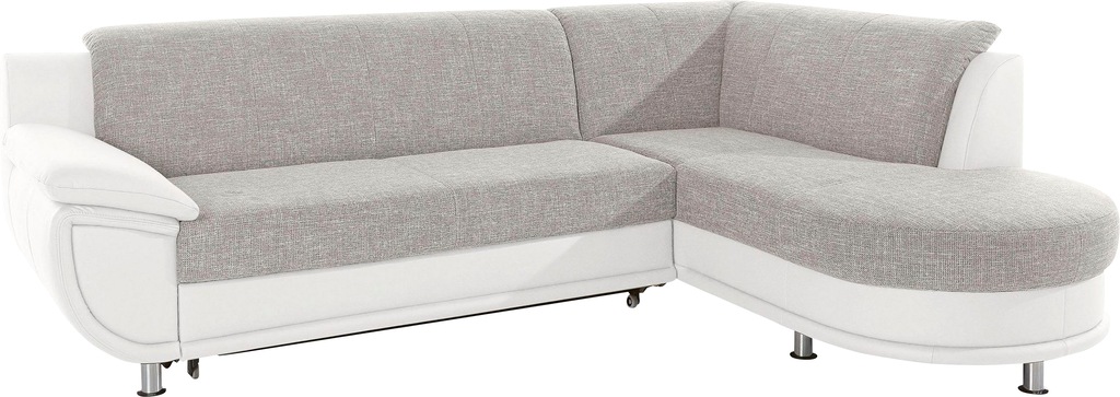 TRENDMANUFAKTUR Ecksofa "Rondo 3, zeitlos und bequem, Materialmix, breite A günstig online kaufen