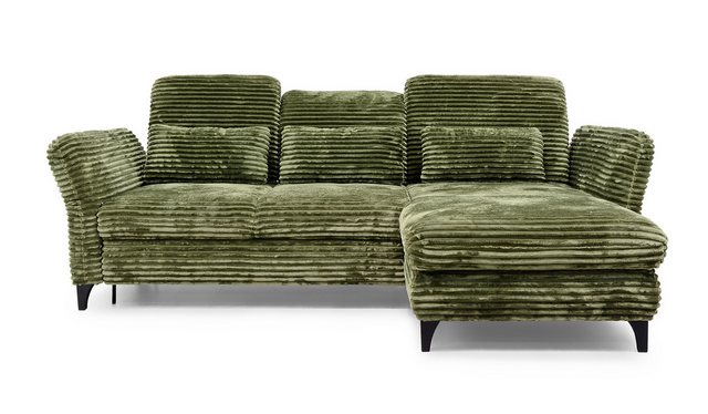 Hygger Möbelhaus Ecksofa Eva Schlafcouch, Sofa Cord L-Form 253 x190 cm, Wah günstig online kaufen