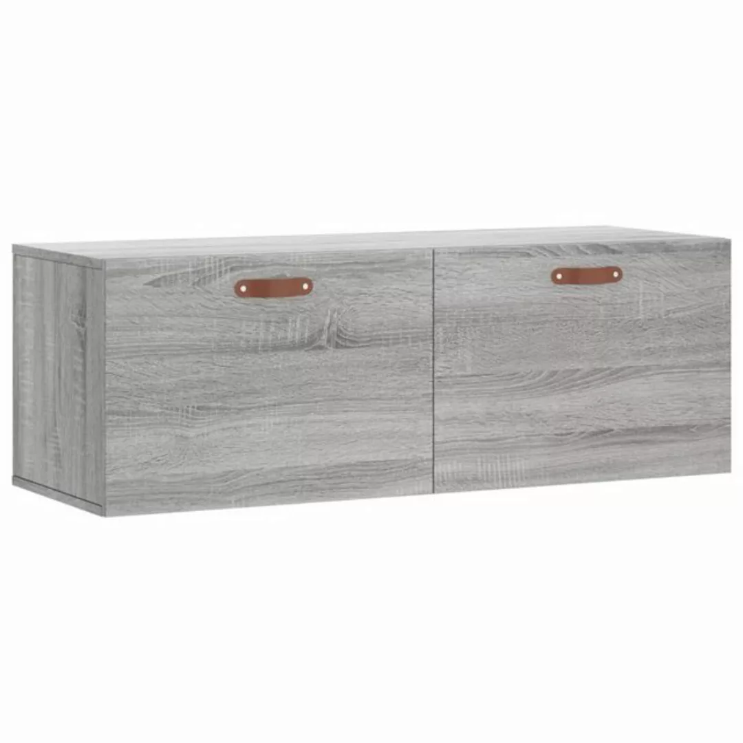 vidaXL Wandschrank Grau Sonoma 100x36,5x35 cm Holzwerkstoff Modell 8 günstig online kaufen