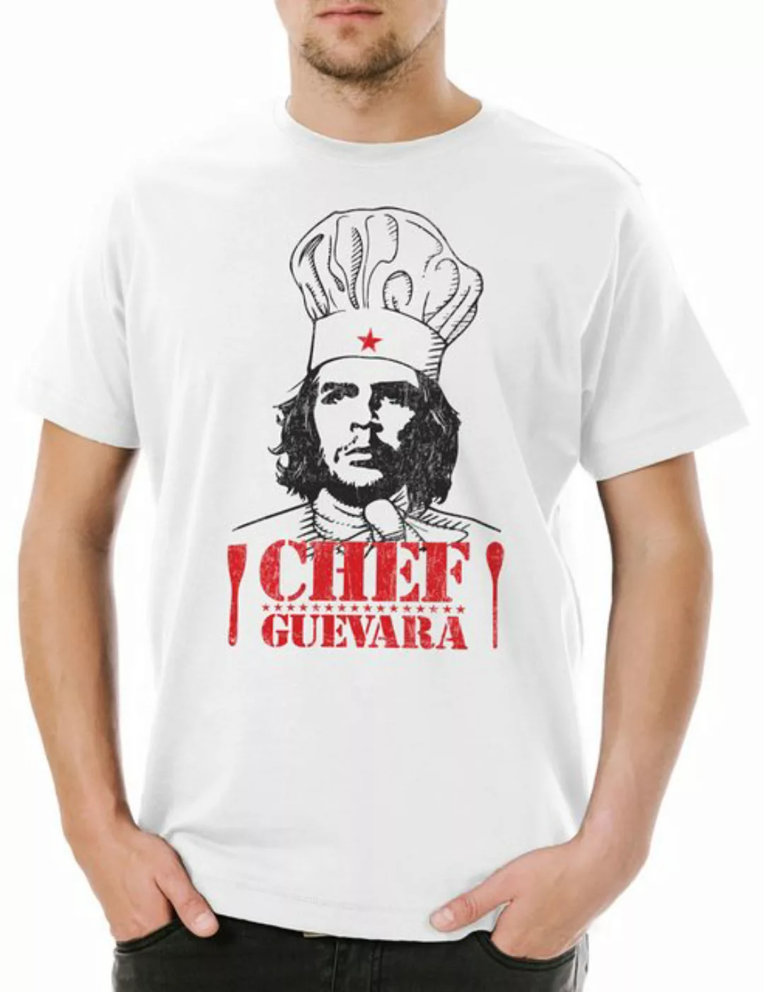 Urban Backwoods Print-Shirt Chef Guevara Herren T-Shirt Karl Sozialismus Ko günstig online kaufen