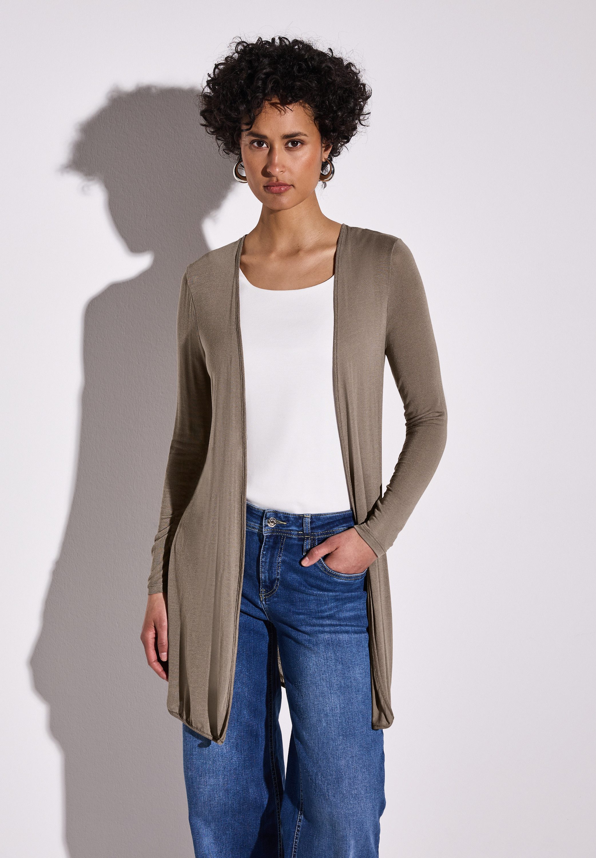 STREET ONE Cardigan, aus softem Materialmix günstig online kaufen