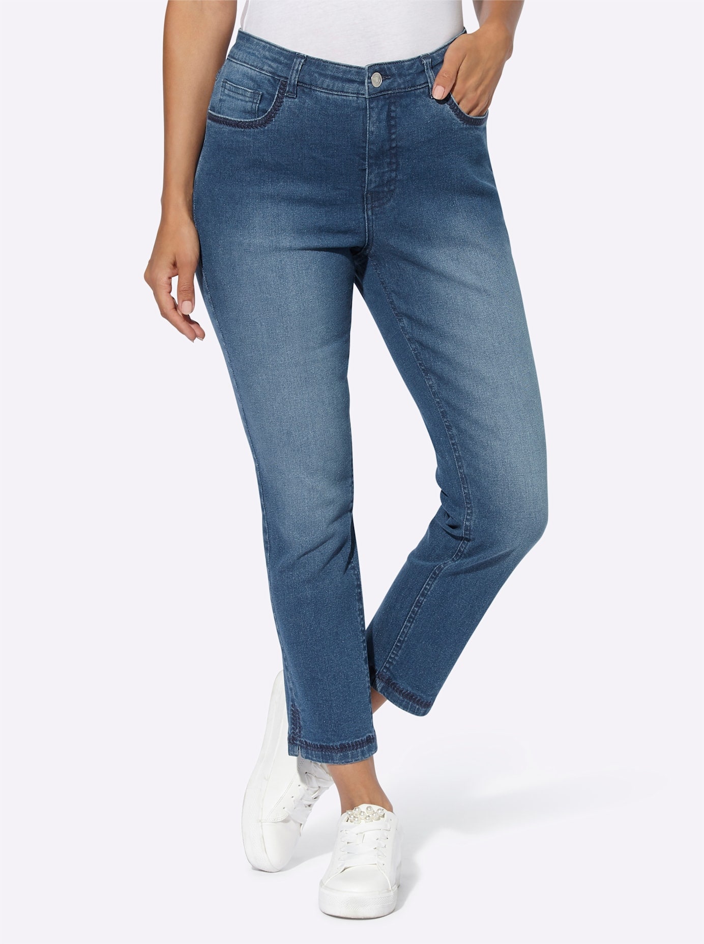 Inspirationen 5-Pocket-Jeans, (1 tlg.) günstig online kaufen