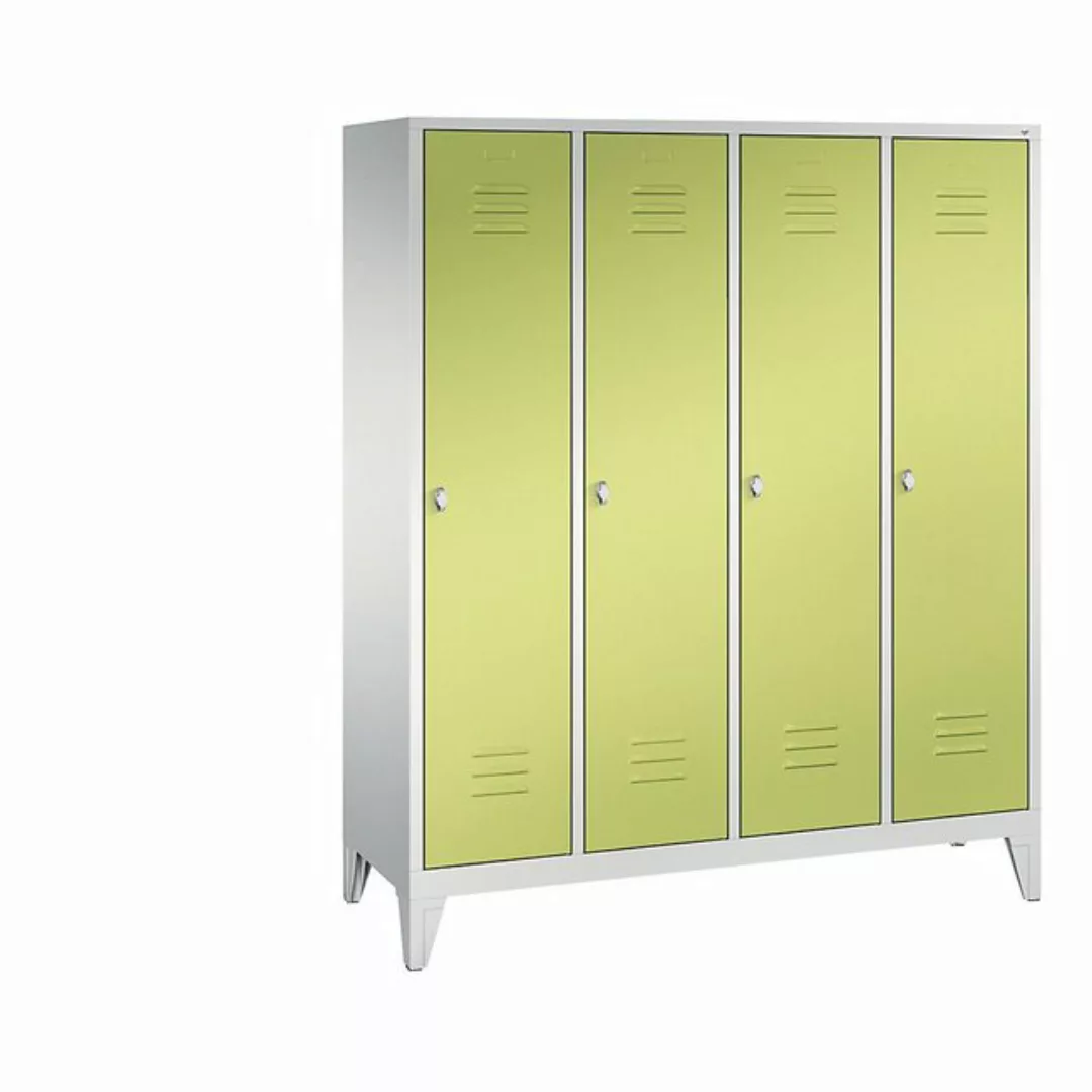 C+P Garderobenschrank Breite: 1600 mm x Tiefe: 500 mm x Höhe: 1850 mm licht günstig online kaufen