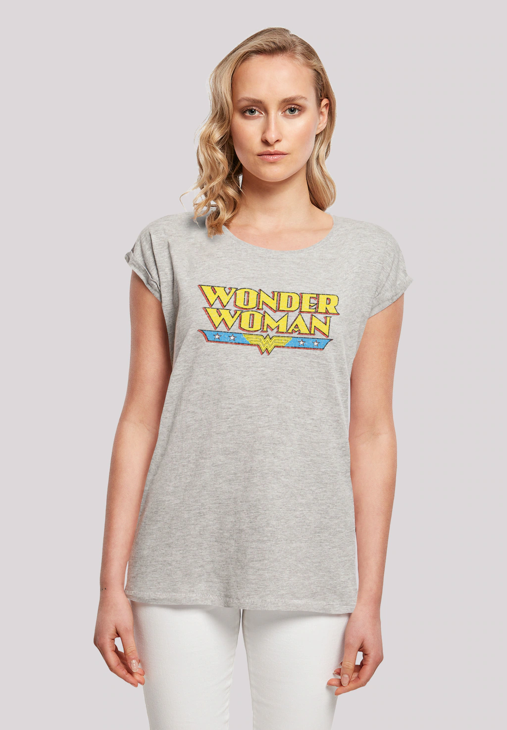 F4NT4STIC T-Shirt "DC Comics Superhelden Wonder Woman Crackle Logo", Print günstig online kaufen