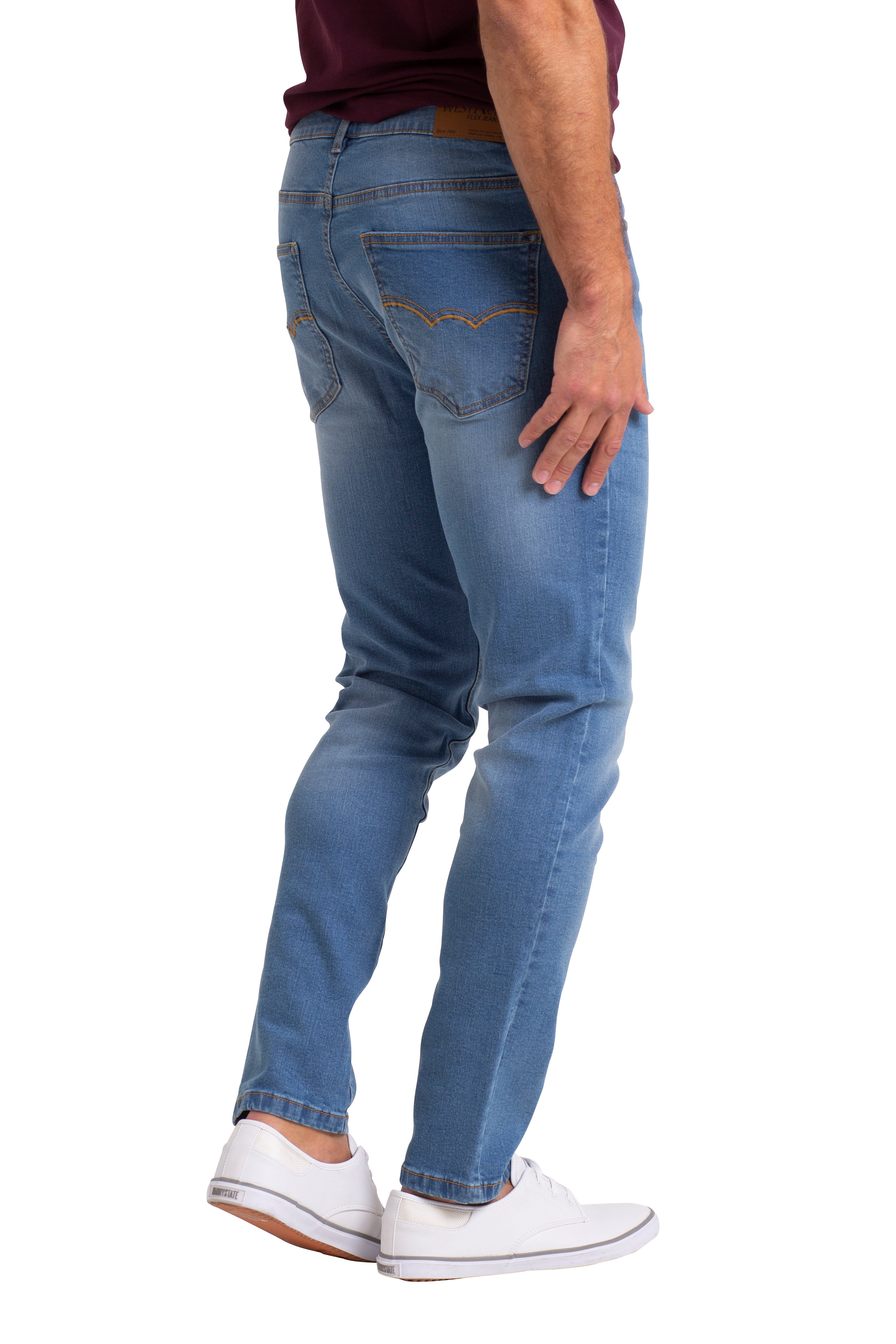 BlauerHafen Slim-fit-Jeans Herren Stretch Denim Jeans günstig online kaufen