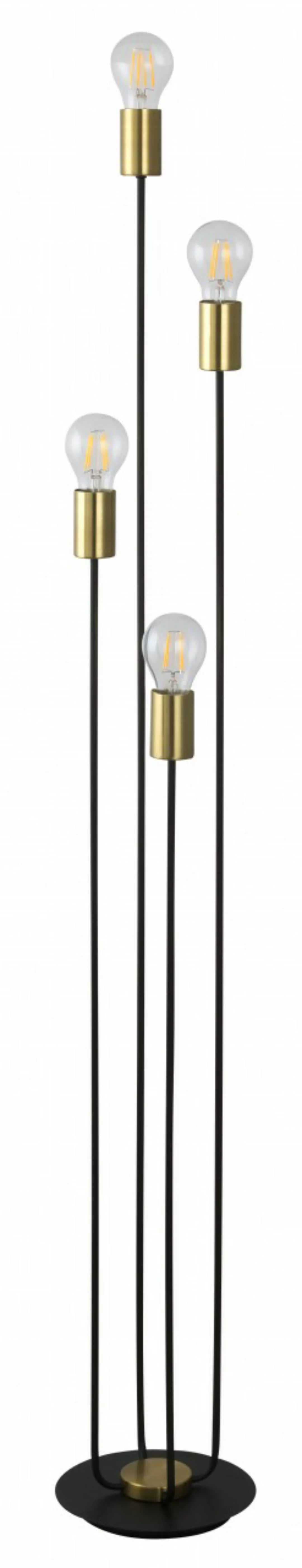 Stehlampe 4-flammig schwarz Lanny günstig online kaufen