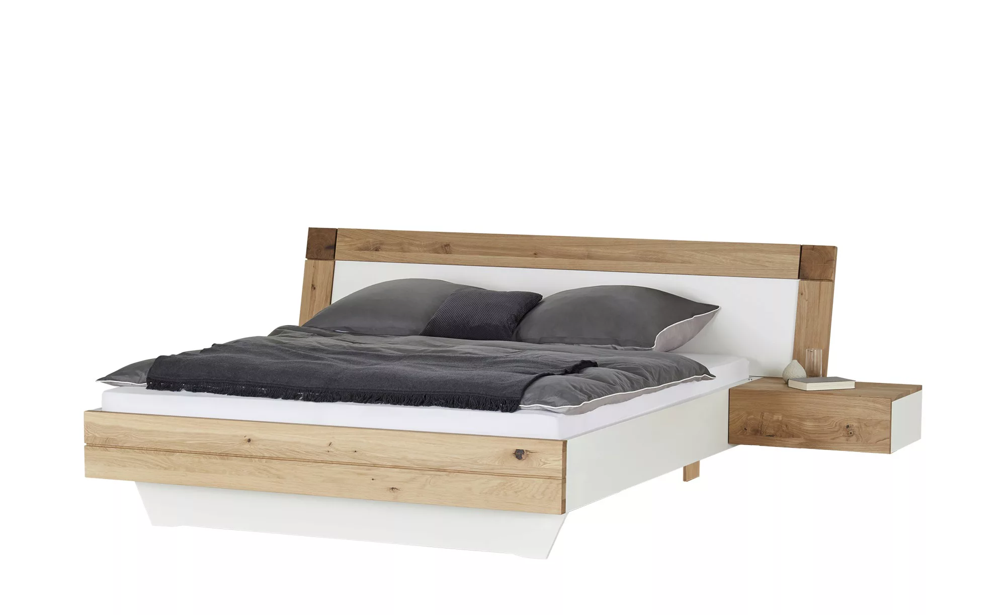 Bettanlage, 3-teilig - holzfarben - 240 cm - 98 cm - Betten > Bettgestelle günstig online kaufen