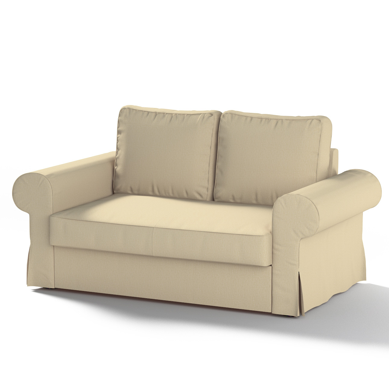 Bezug für Backabro 2-Sitzer Sofa ausklappbar, vanille, Bezug für Backabro 2 günstig online kaufen