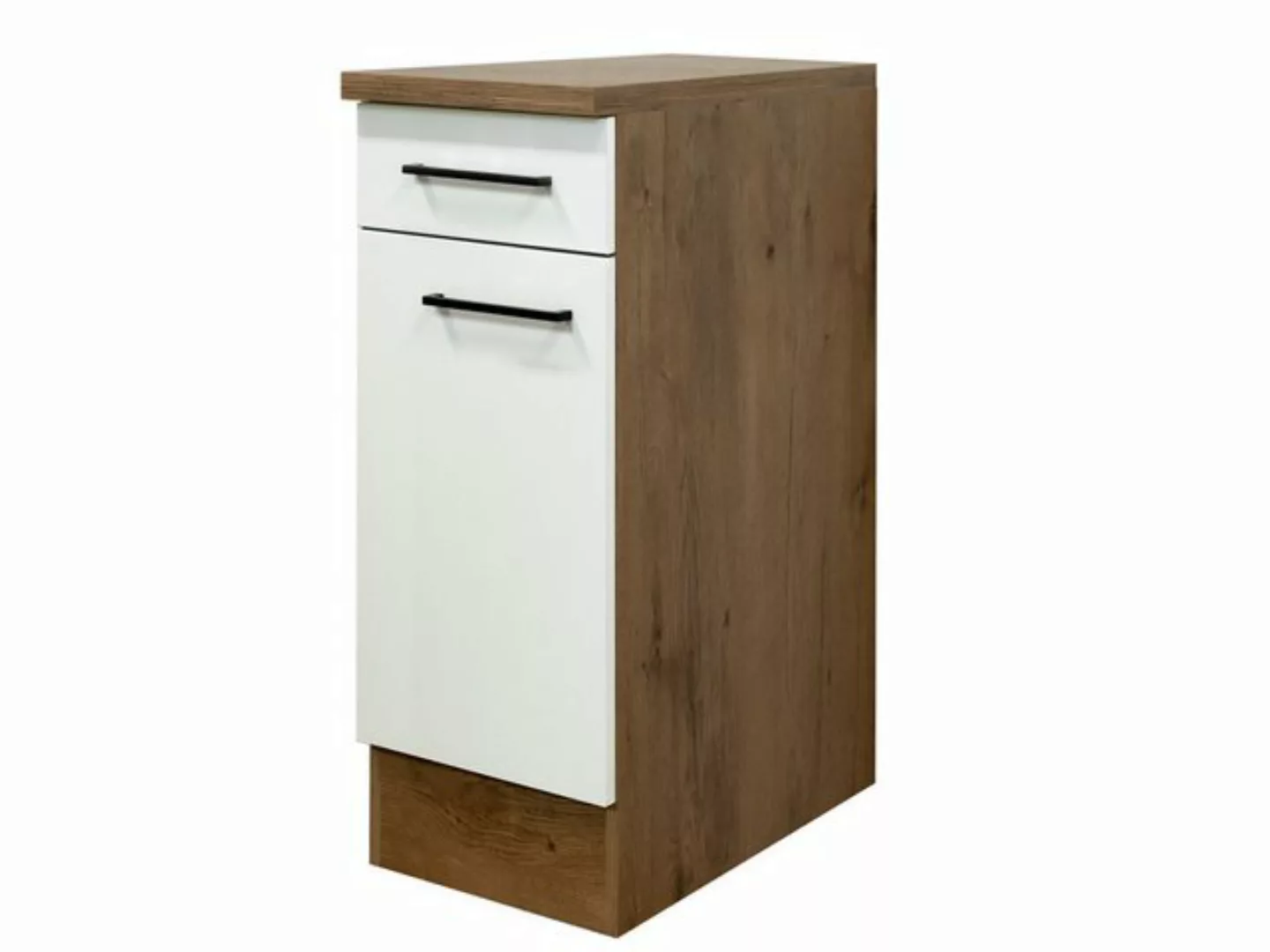 Flex-Well Unterschrank Küchenunterschrank - 30 cm breit - Magnolia Matt Lan günstig online kaufen