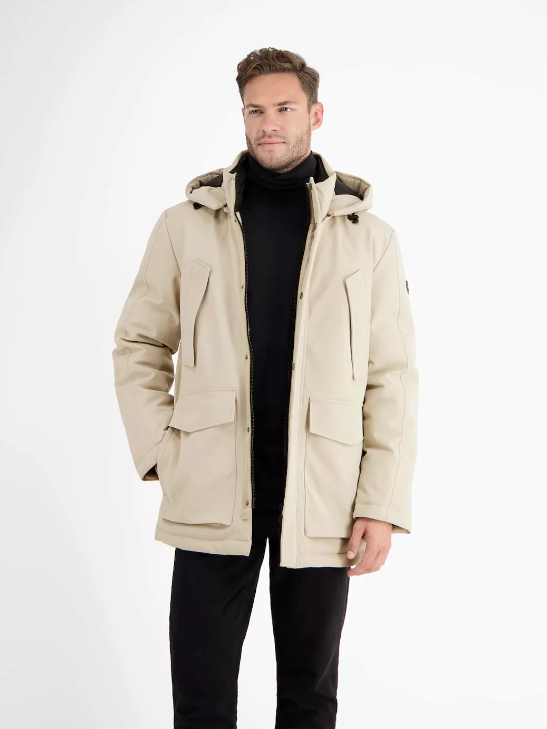 LERROS Parka "LERROS Gefütterter Winter-Parka mit Funktionen", mit Kapuze, günstig online kaufen