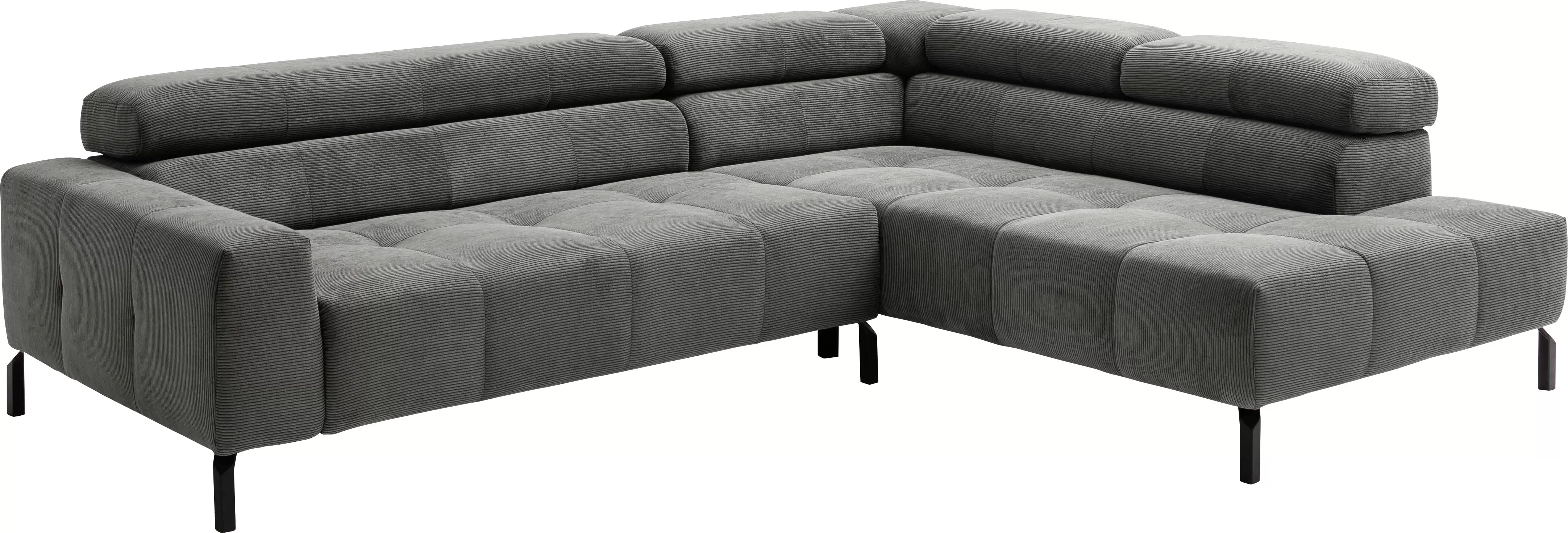 Places of Style Ecksofa »Cleveland, L-Form, incl. Kopfteilverstellung, Brei günstig online kaufen