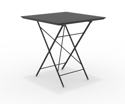 STEP - robuster Outdoortisch klappbar 70x70 cm schwarz günstig online kaufen