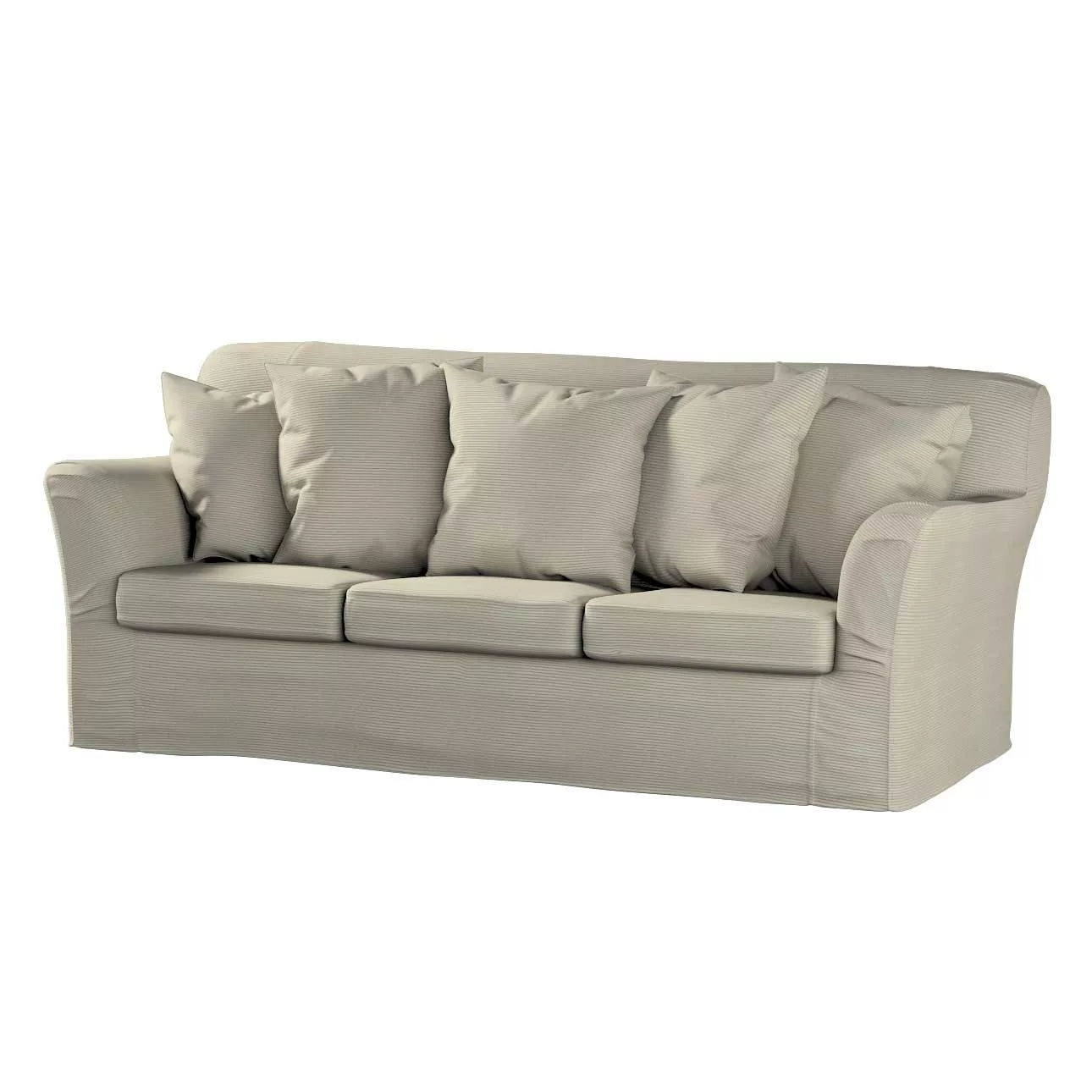 Bezug für Tomelilla 3-Sitzer Sofa nicht ausklappbar, grau, Sofahusse, Tomel günstig online kaufen