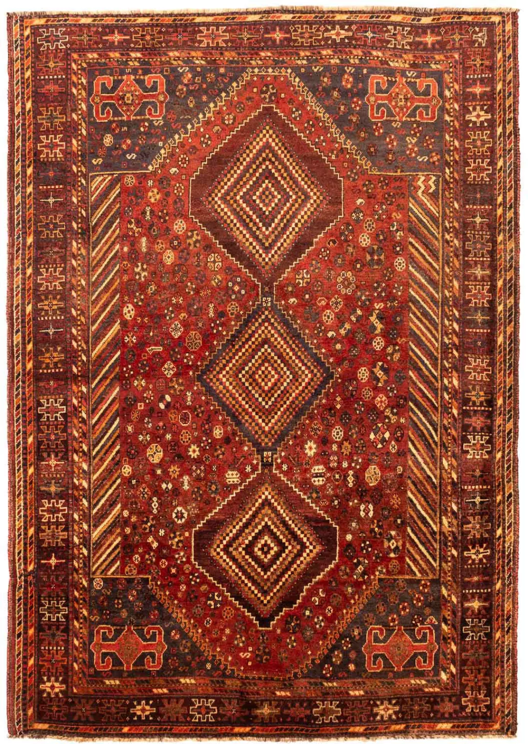 morgenland Wollteppich »Shiraz Medaillon 254 x 163 cm«, rechteckig, Unikat günstig online kaufen