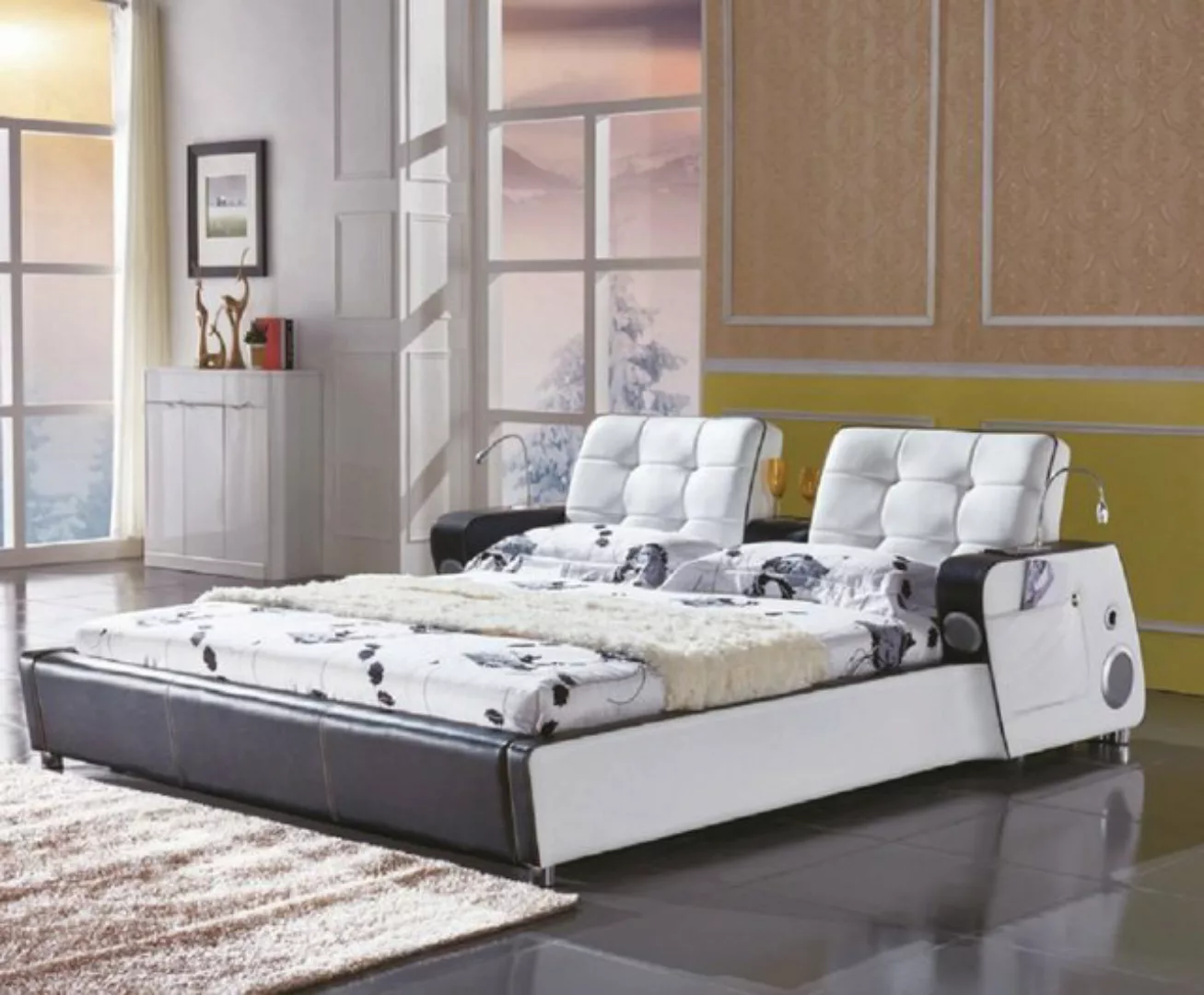 JVmoebel Bett Multifunktion Bett Doppelbetten Modernes Bettgestell 180x200c günstig online kaufen