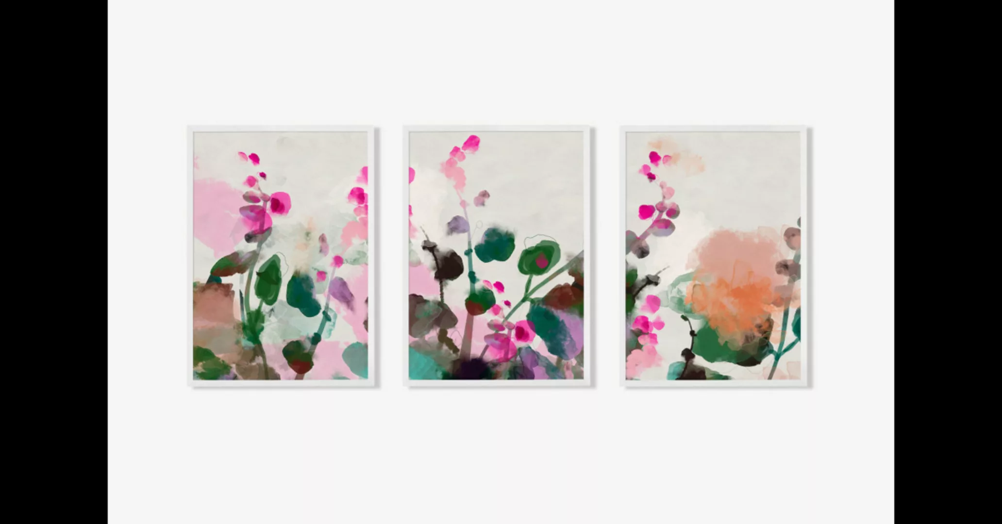 Ana Rut Bre, 'Wild Flowers' 3 x gerahmte Kunstdrucke (A2) - MADE.com günstig online kaufen