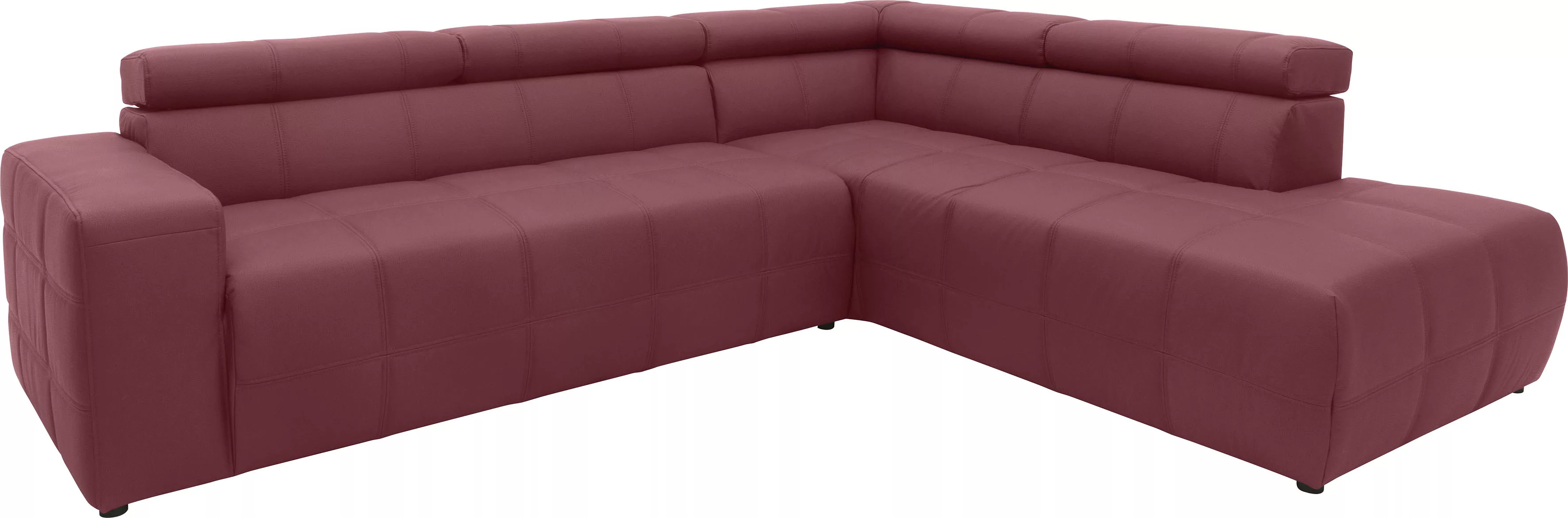 DOMO collection Ecksofa »Brandon L-Form, auch in Leder«, inklusive Kopfteil günstig online kaufen