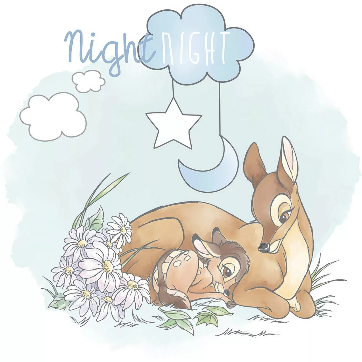 Komar Poster »Bambi Good Night«, Disney, (1 St.), Kinderzimmer, Schlafzimme günstig online kaufen