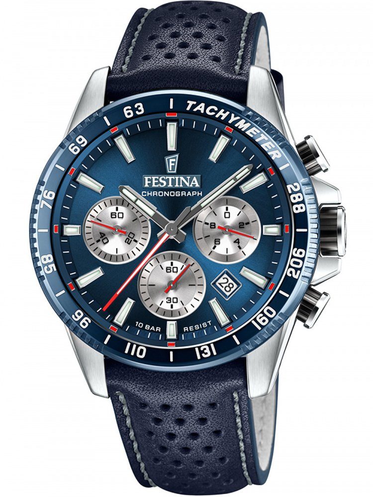 Quarzuhr Festina F20561/2 Timeless Chronograph 45mm günstig online kaufen
