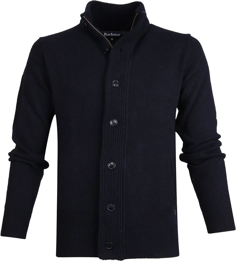 Barbour Cardigan Patch Navy - Größe XXL günstig online kaufen