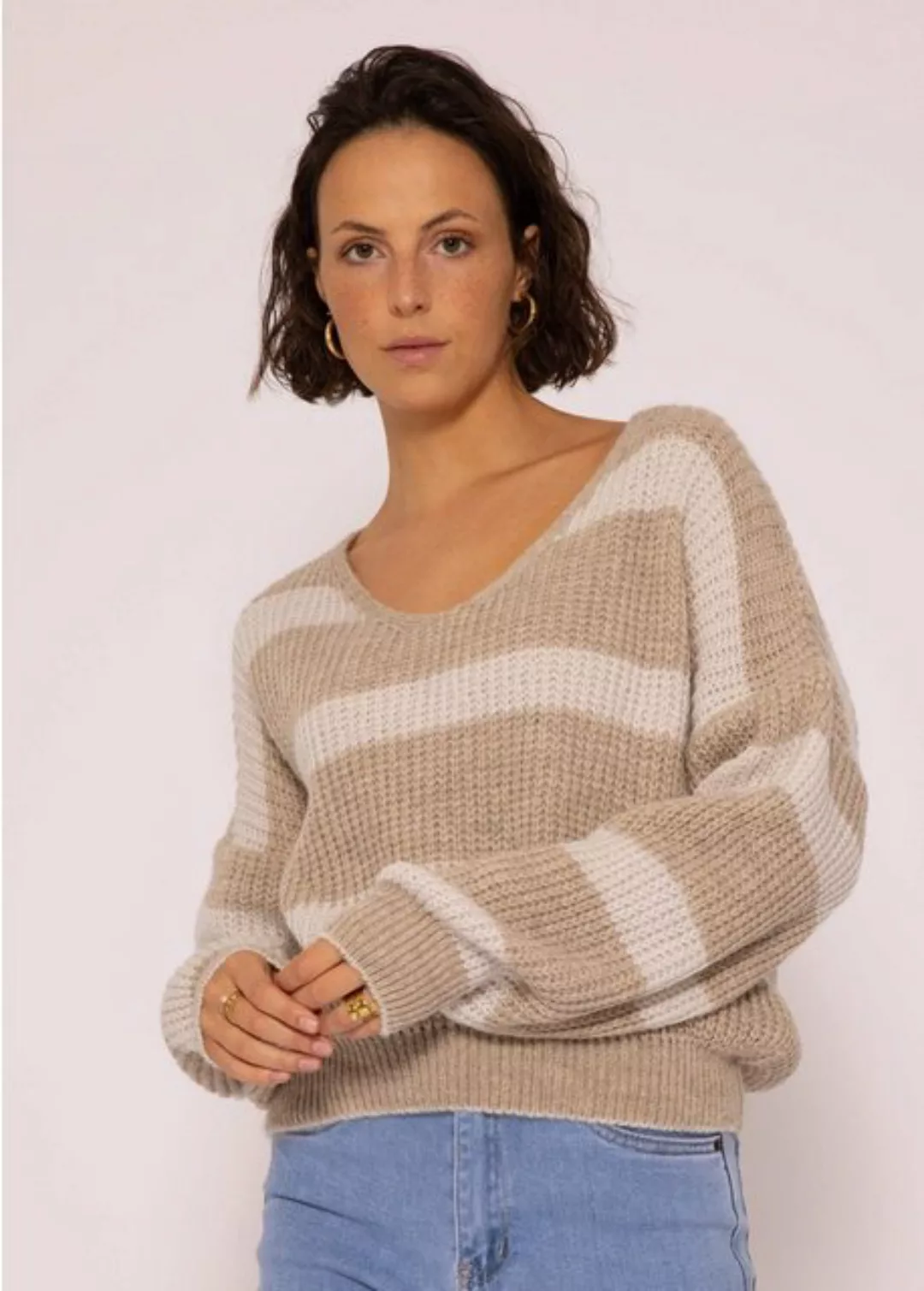 SASSYCLASSY Strickpullover Oversize Pullover Damen aus weichem Grobstrick L günstig online kaufen