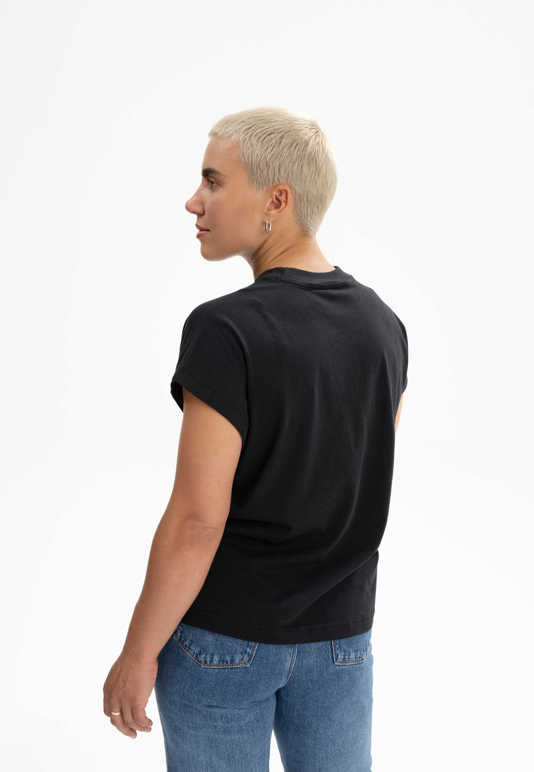 MELA Kurzarmshirt Damen T-Shirt MADHU Fein günstig online kaufen