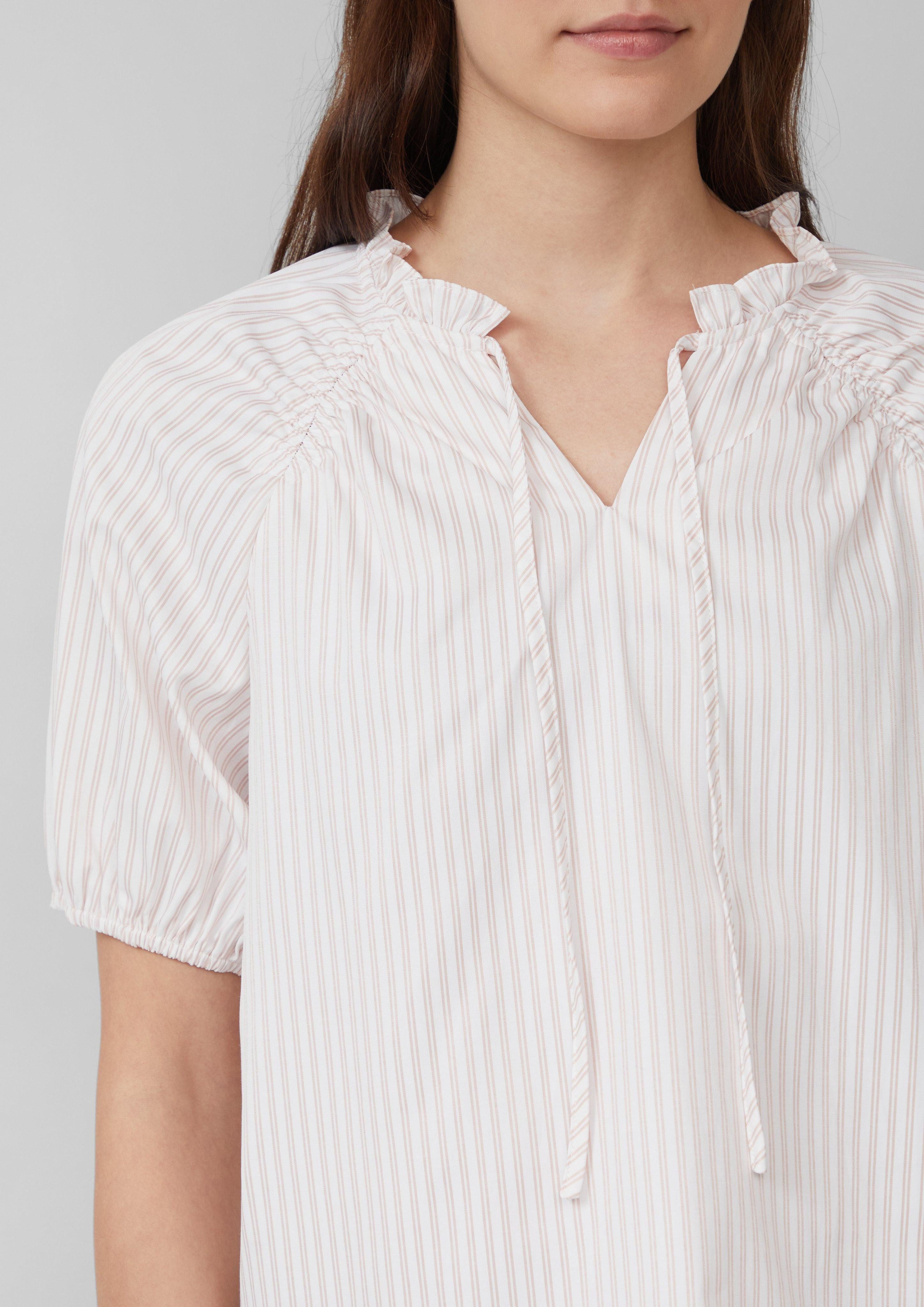 s.Oliver Kurzarmbluse Bluse im Relaxed Fit günstig online kaufen