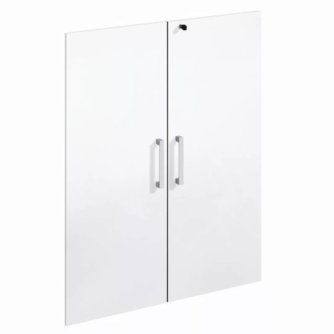 Lomadox Aktenschrank COLUMBUS-10 weiß matt mit Türensatz - 89/112,5/40cm günstig online kaufen