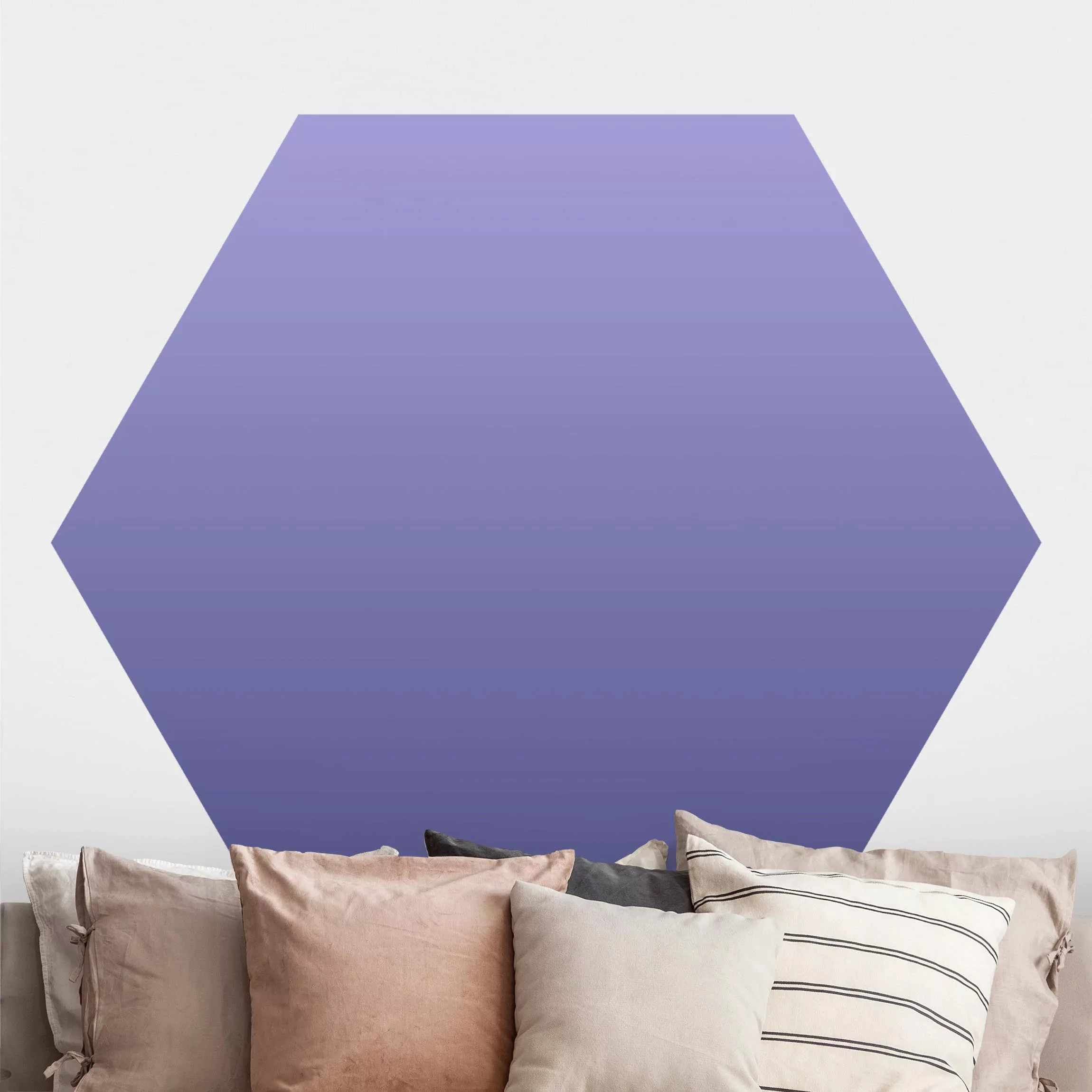 Hexagon Mustertapete selbstklebend Farbverlauf Lila günstig online kaufen