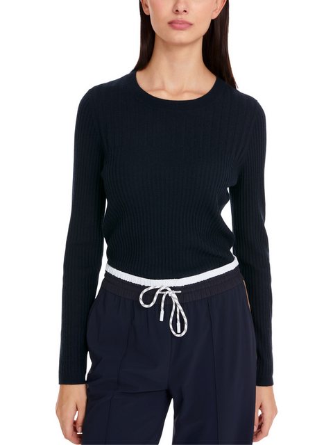 Marc Cain Strickpullover "Happy Classics" Premium Damenmode Körpernaher Swe günstig online kaufen