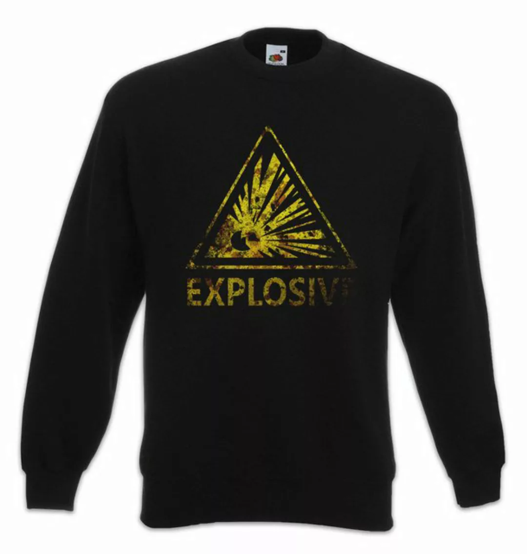 Urban Backwoods Sweatshirt Caution Explosive Vintage Logo Sign Sweatshirt W günstig online kaufen